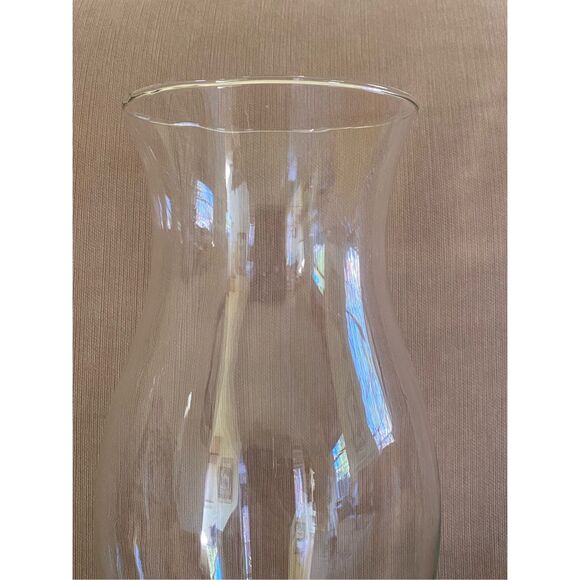 Colonial Williamsburg Style Glass Hurricane Candle Shade Globe with base 11.5 “V - Picture 3 of 5